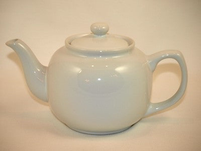 White Ceramic Teapot - 6 Cup