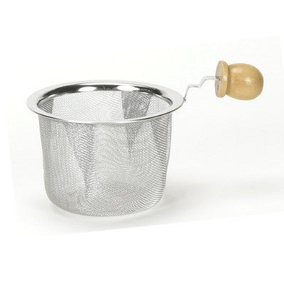 2 1/2" Strainer with Wood Handle